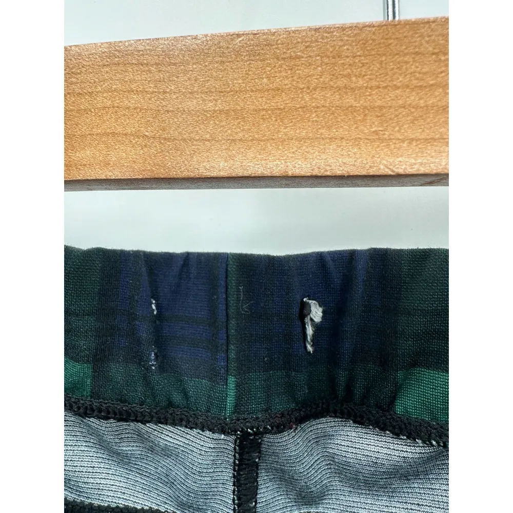 Sanctuary Pants Women SIZE 2 Green Blue Plaid Printed Pull On Stretch Skinny - Image 5