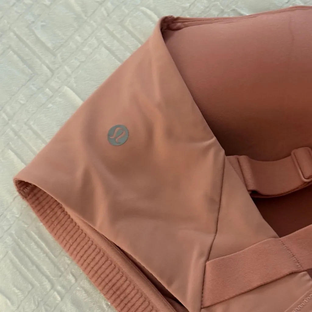 Like New Lululemon Energy Bra High Support 38DD Pink Puff W/ Reusable Tote Bag - Image 5