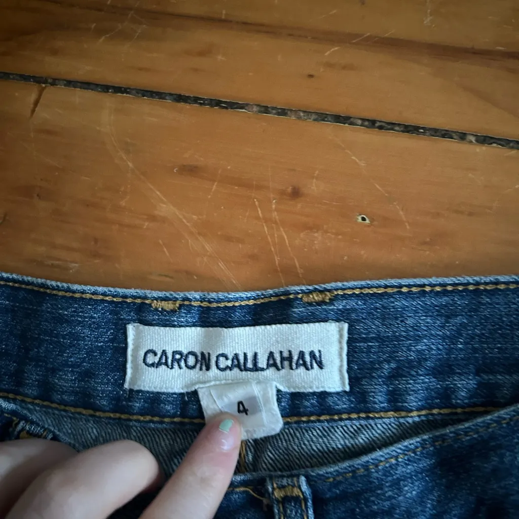 Caron Callahan Josh High Rise Wide Leg Jeans - Image 4