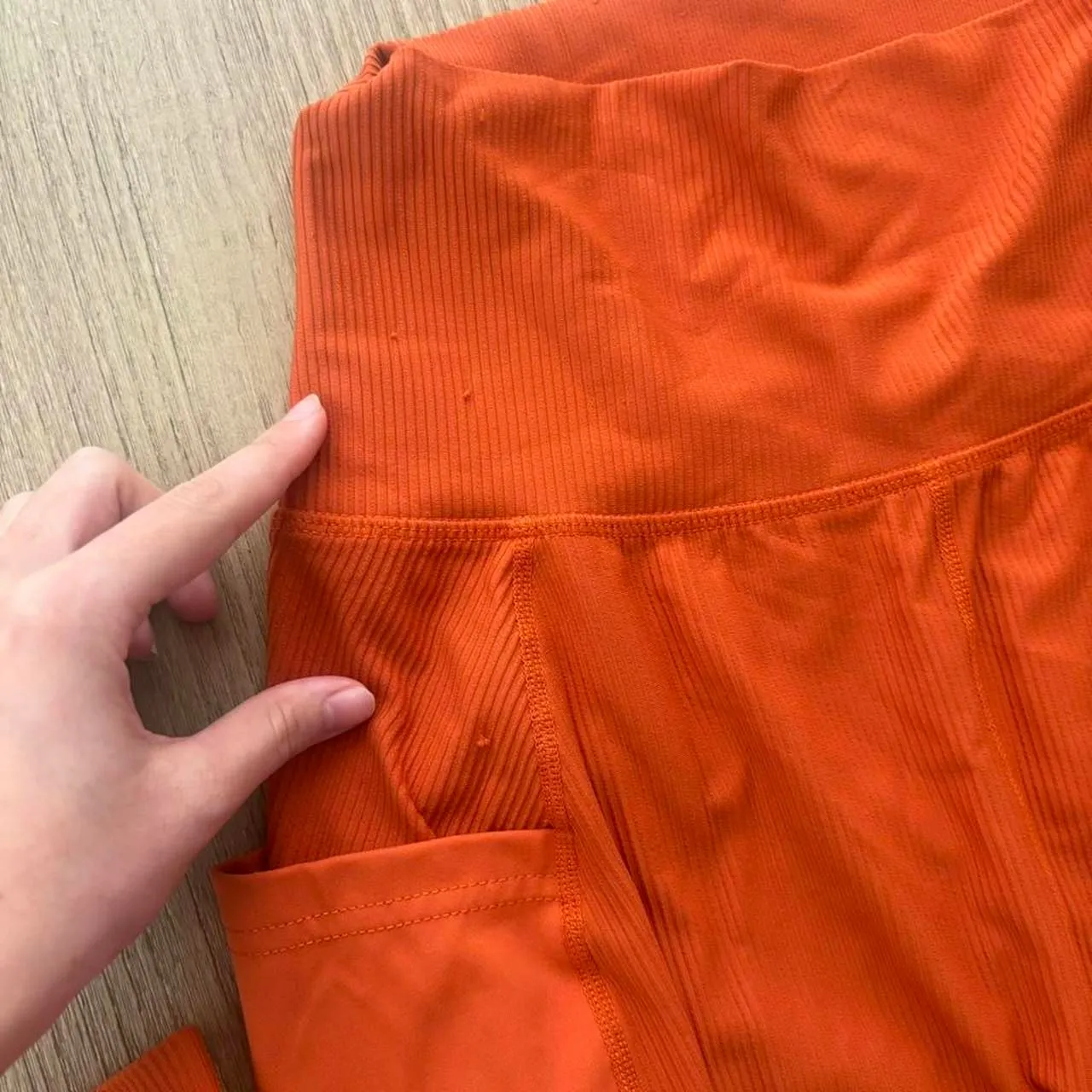 Free People Movement Take A Hike Orange Pants Small - Image 5