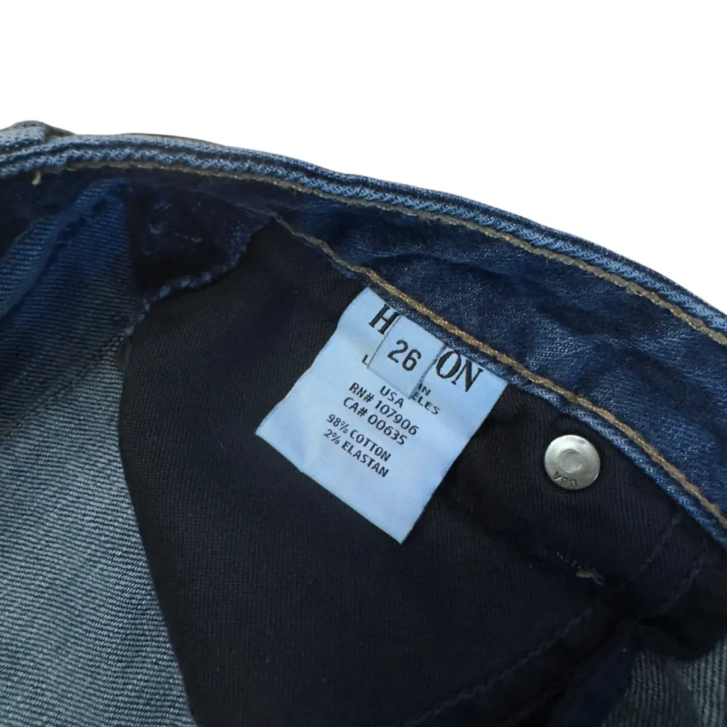Hudson Signature Bootcut Jeans Dark Wash Mid-Rise Stretch Denim Size 26 in GUC - Image 8