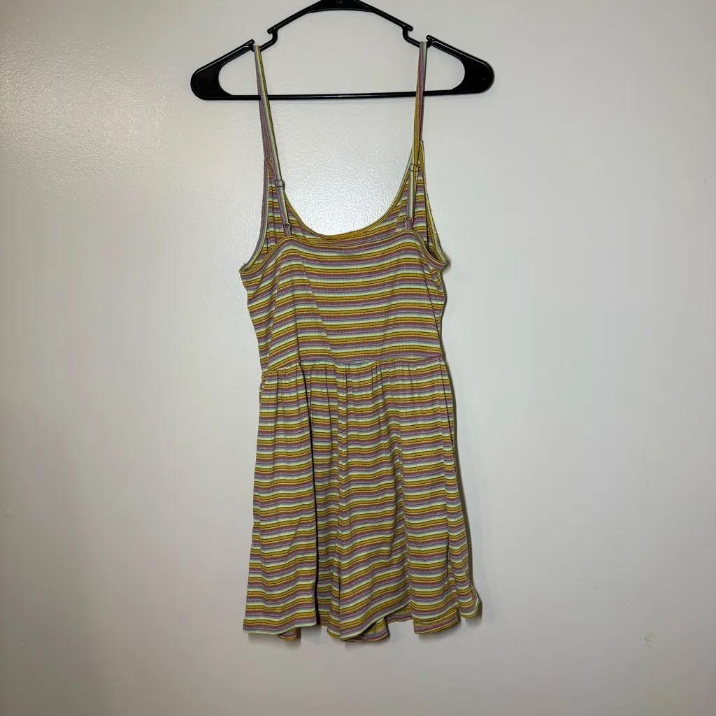 Wild Fable Yellow and Orange Striped Romper - Image 2