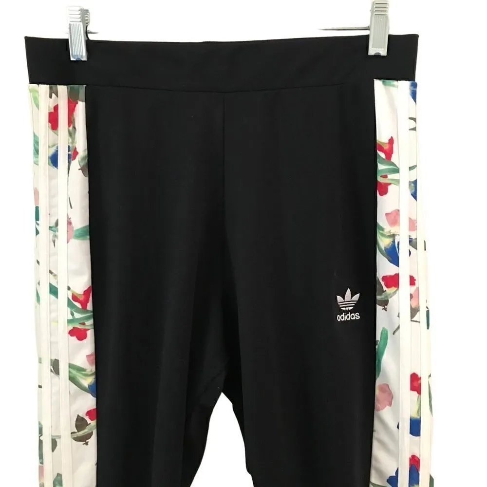 Adidas all over print tights floral leggings M/28* - Image 5