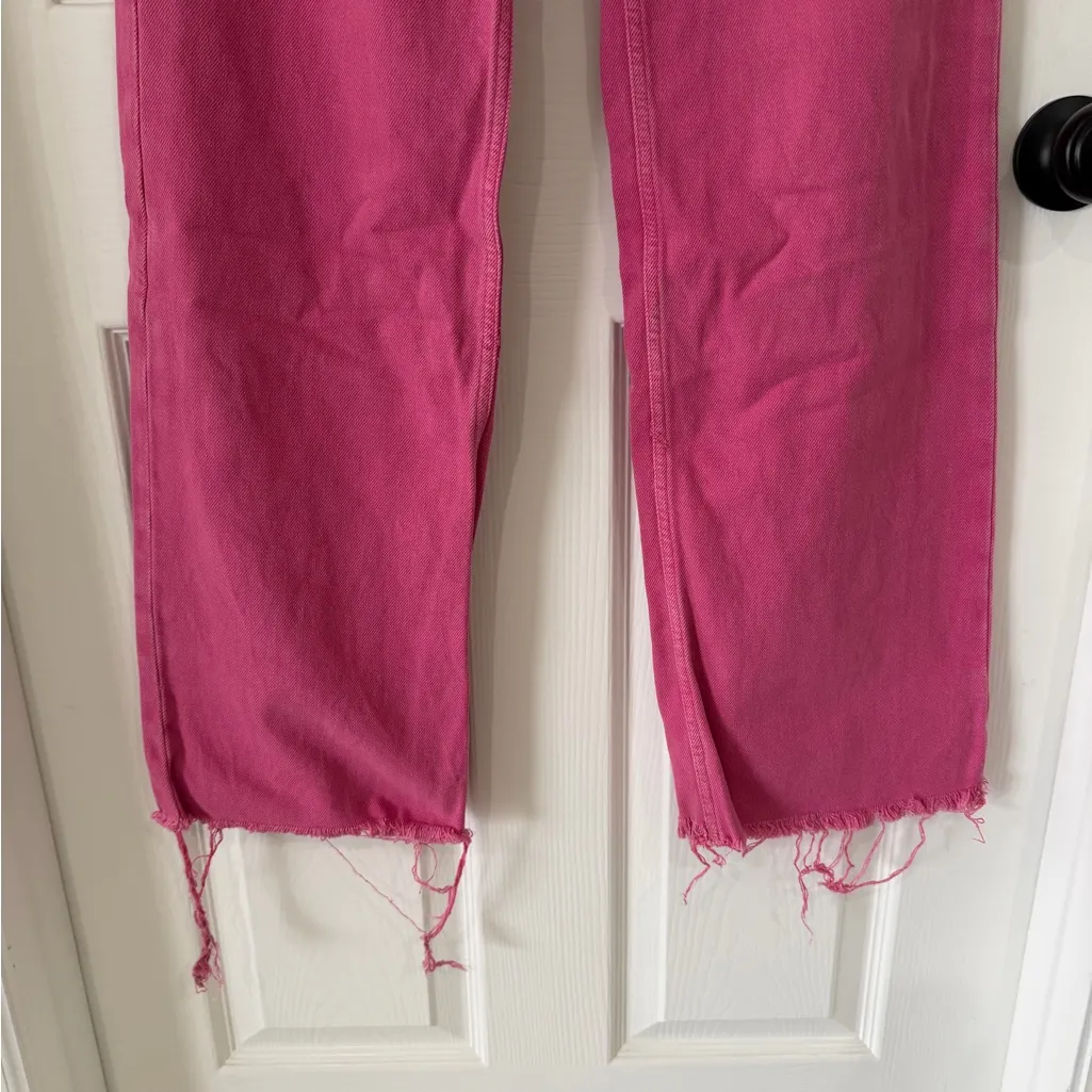 Zara Pink Denim Jeans - Image 2