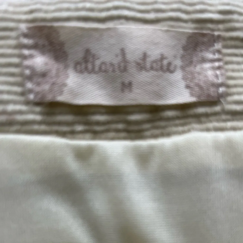 Altar’d State Women’s Cream Corduroy Y2K Coquette Ruffled Skirt Size M - Image 4