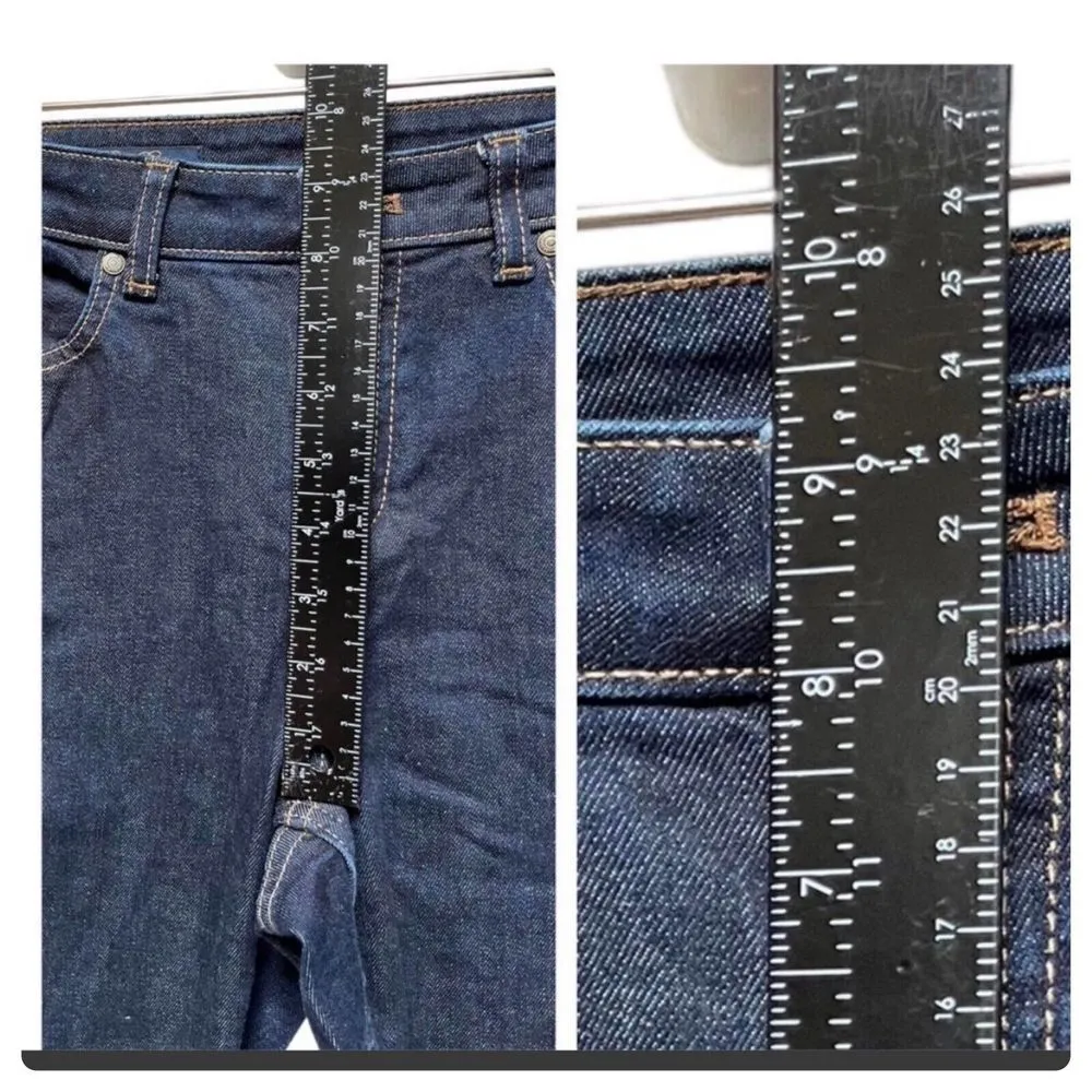 Brooks Brothers Supima Cotton Blend Dark Wash Skinny Jeans Size 10 - Image 4