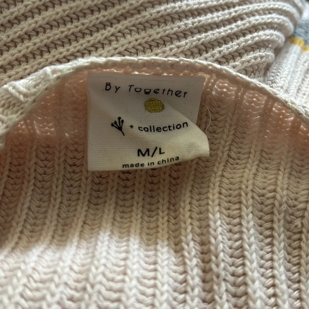 By Together Color Block Long Open Cardigan Short Sleeve Sweater M/L - Image 9