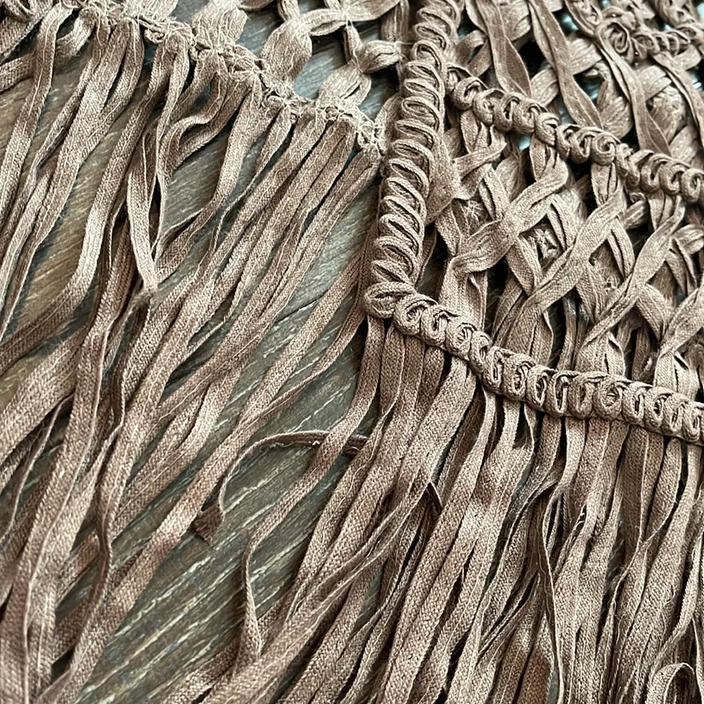 Daytrip Fringe Vest Small Brown Color - Image 2