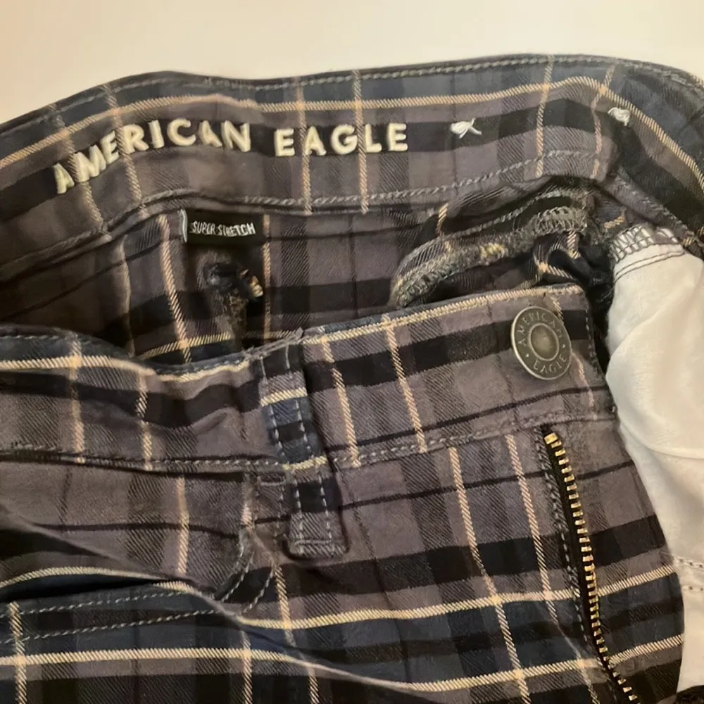 American Eagle Plaid Skinny Hi-Rise Jeggings - Image 10
