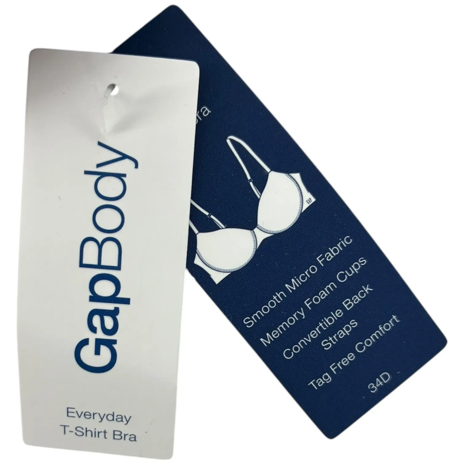 GapBody Brown Everyday TShirt Bra Micro Fabric Memory Foam 34D Convertible Strap Size undefined - Image 3