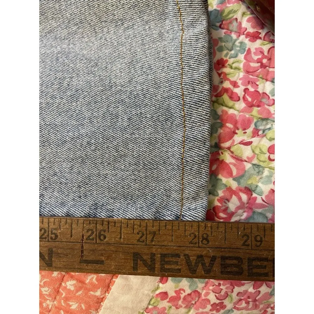 Revice Women Blue Jeans Star‎ Back Size 28 USA Made Hi Rise Distressed - Image 9