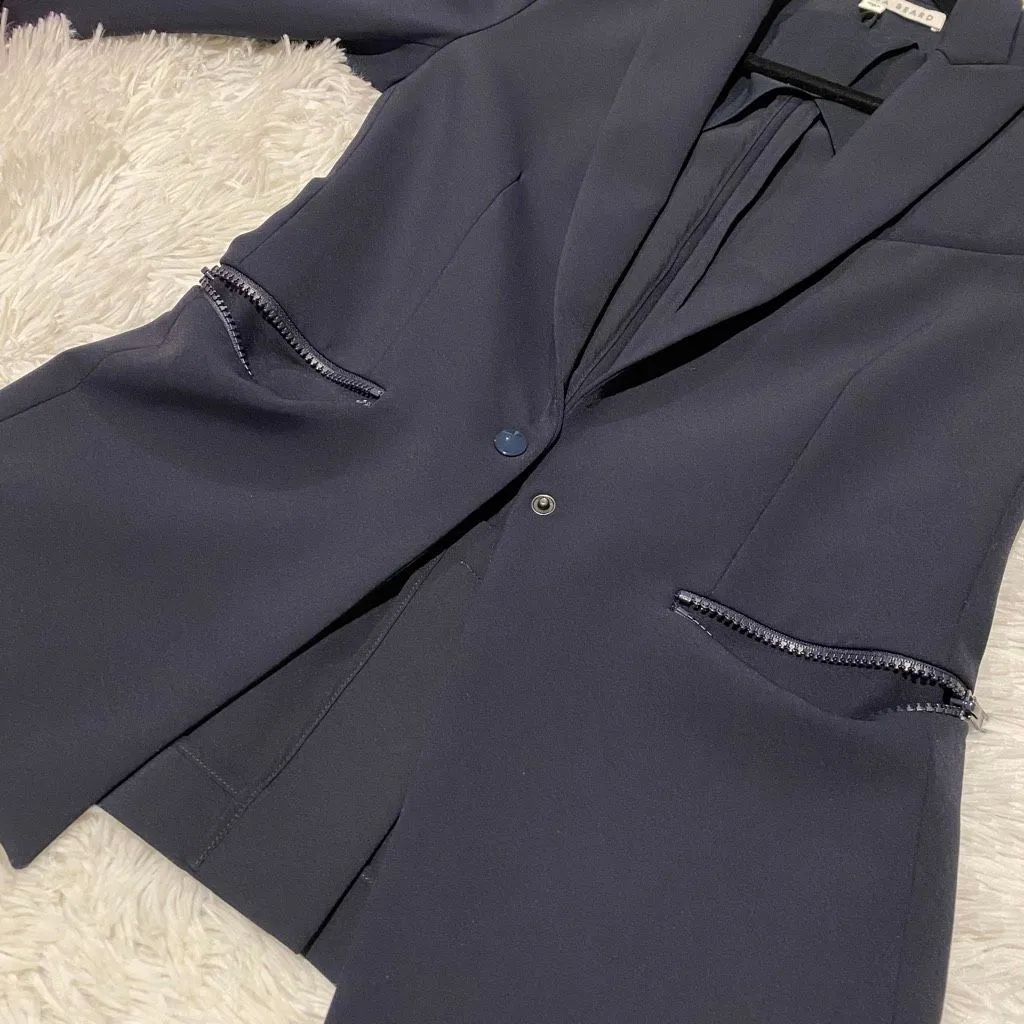 Veronica Beard Iconic Scuba Dickey Blazer Jacket in Navy Blue Size 0 - Image 7