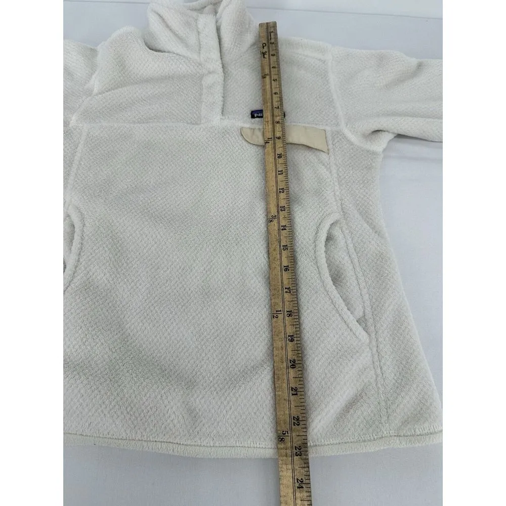 Patagonia Women's Re-Tool Snap-T Fleece Jacket Size Small White‎ Polartec 25442 - Image 8