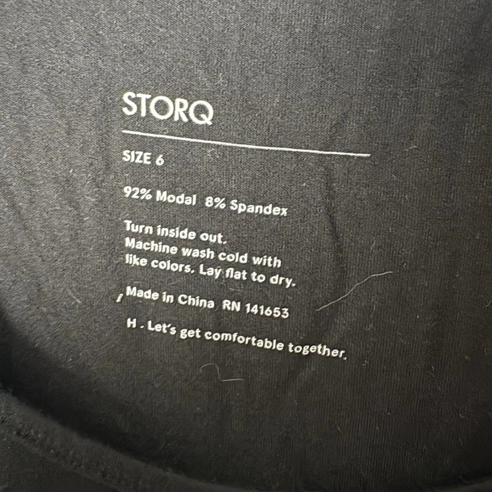 STORQ Black Modal Spandex Scoop Neck Basic Neutral Maternity Tee Size 6 / 2X - Image 2