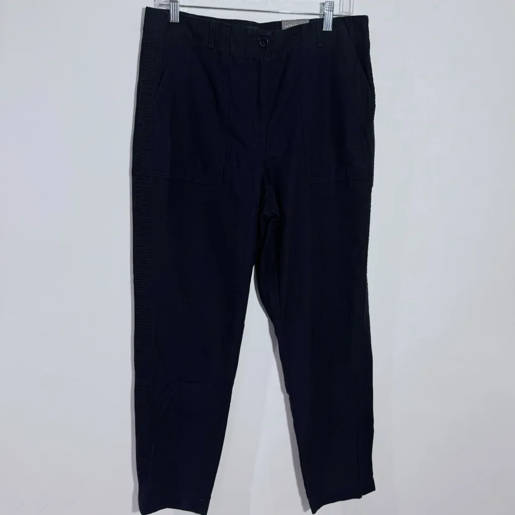 NWT‎ Talbots Slim Cargo Pants In Navy Size 10 - Image 2
