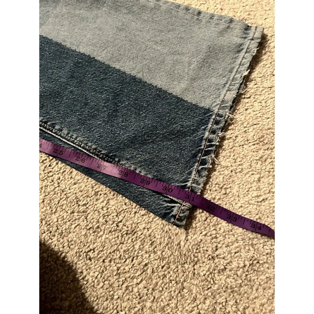 American Eagle Women’s Jeans 90’s Bootcut Mid Rise Patch Work Distressed Size 20 - Image 4