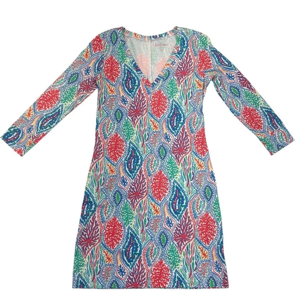 LILLY PULITZER Let Minnow Christie Knit Mini Dress S Timeless Resort Festival - Image 4
