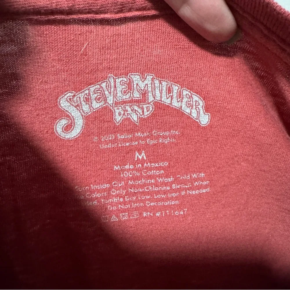 Steve Miller Band Fly Like An Eagle Western Tour ‘77 Graphic Band T - Image 4