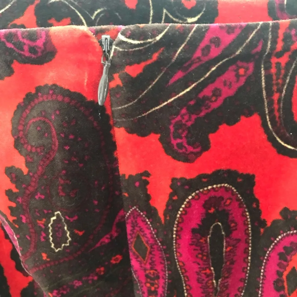 Talbots woman velvet above-knee pencil skirt paisley plus size 22WP - Image 3