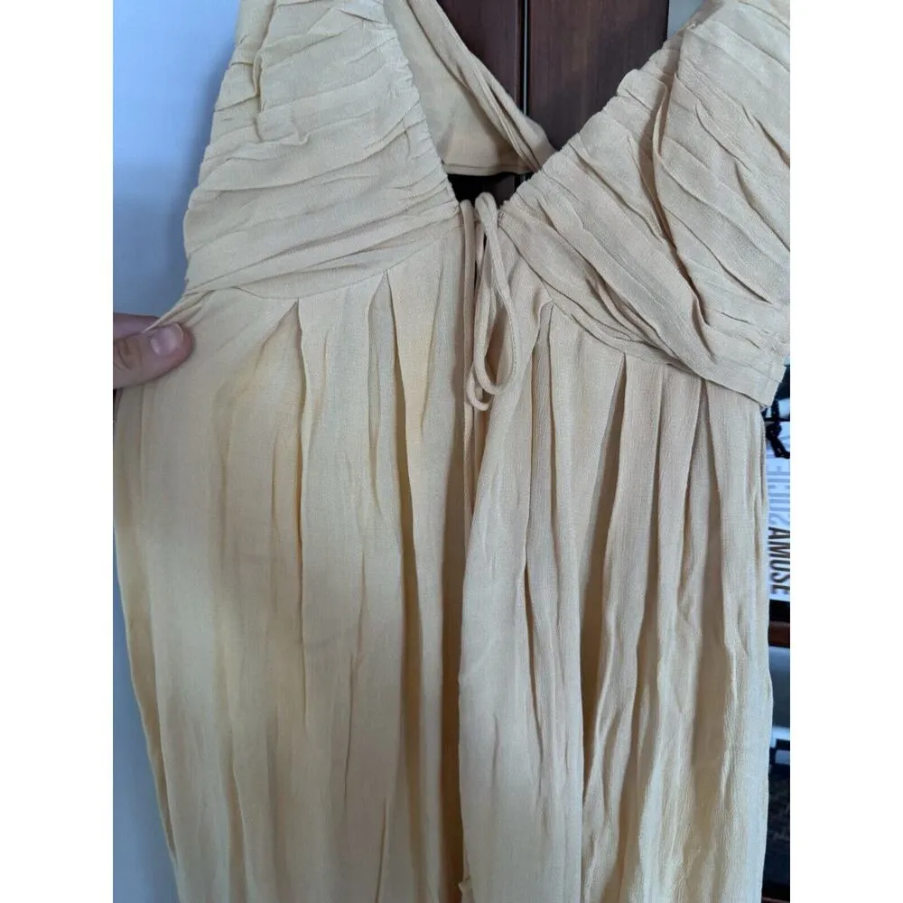 Amuse Society Kamari Dress - Sahara Sand Maxi Size Small NWT $90 Tie Straps - Image 7