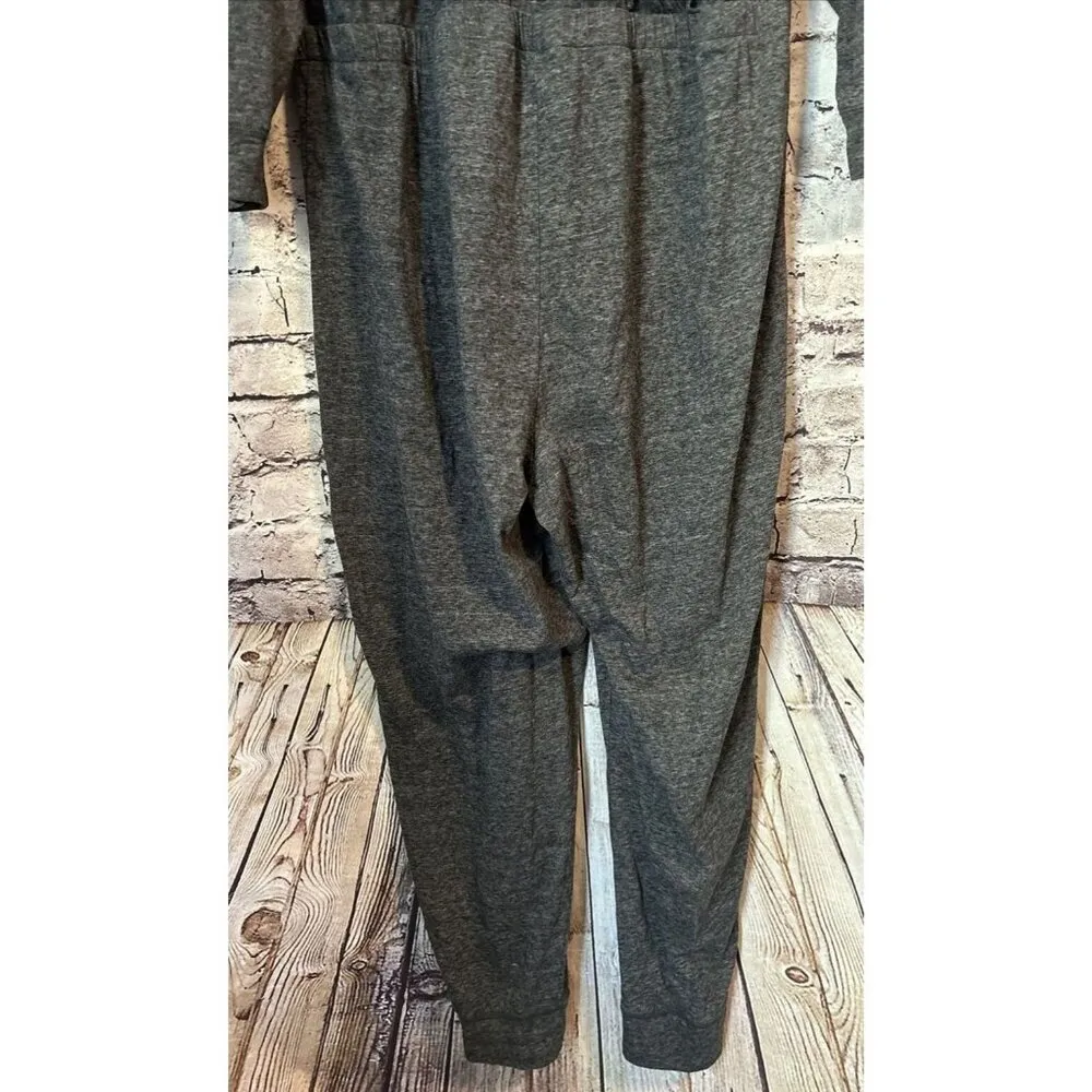 Victorias Secret XL Jumpsuit Gray One Piece Romper Long Sleeve‎ Back Cutout - Image 4