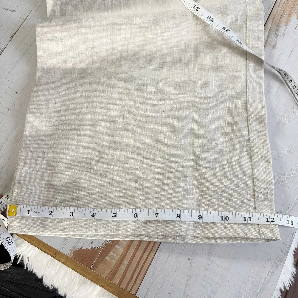 Reformation Tahiti Linen Pants Oatmeal Size 12 Cropped Neutral Minimalist - Image 9