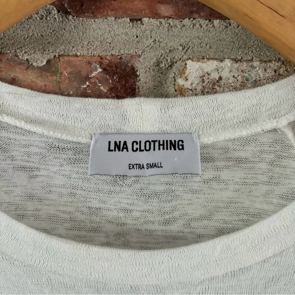 LNA White T-shirt Top, XS - Image 4
