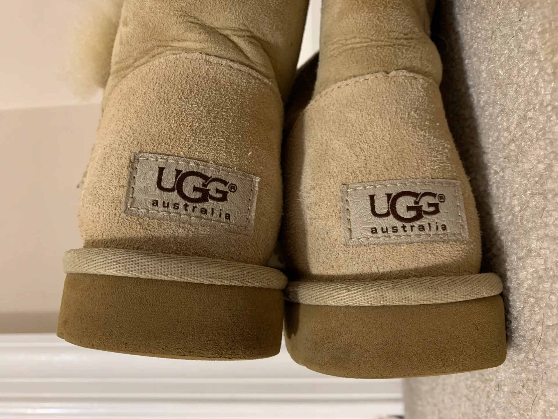 UGG Bailey Button Short Sand Boots - Image 7