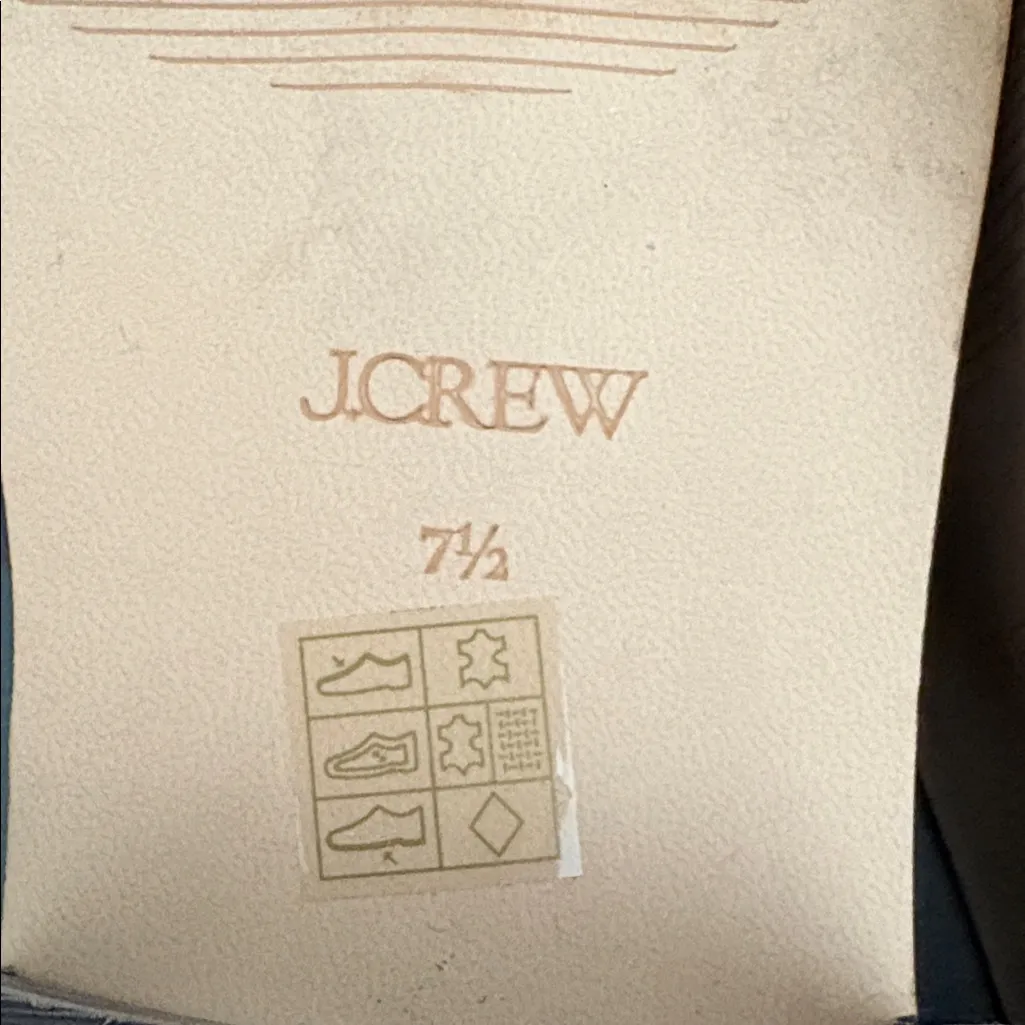 J. Crew Winona lug-sole penny loafers Italian spazzolato leather brown size 7.5 - Image 12