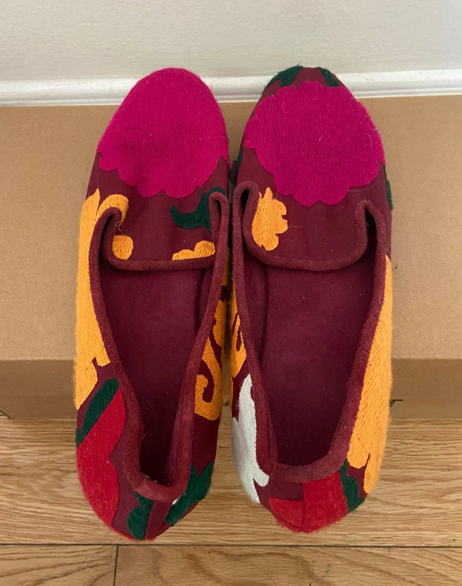 Italian Embroidered Mosaic Loafers Multiple Size 6.5 - Image 3