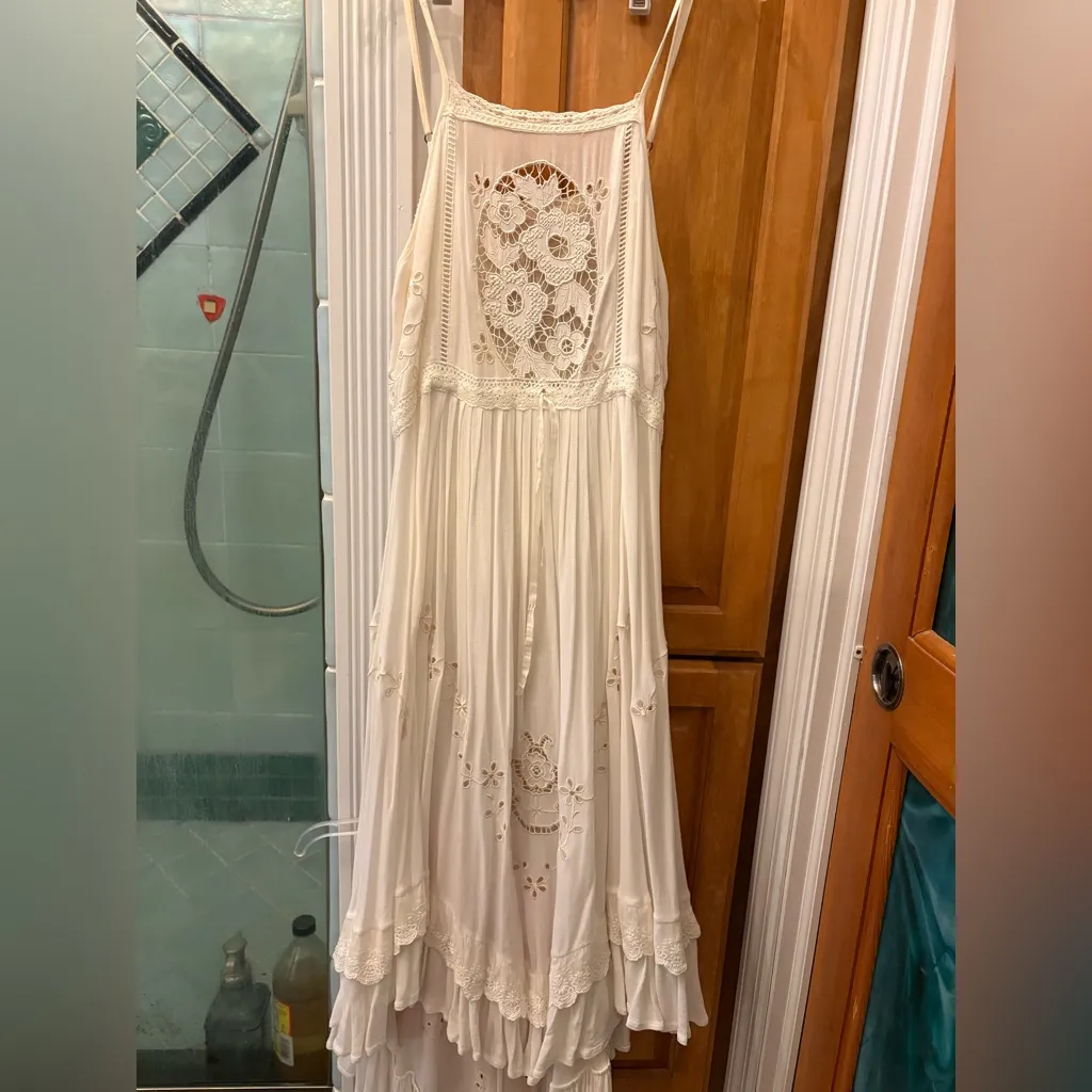 Spell and the gypsy isla bonita strappy dress xs White - Image 2