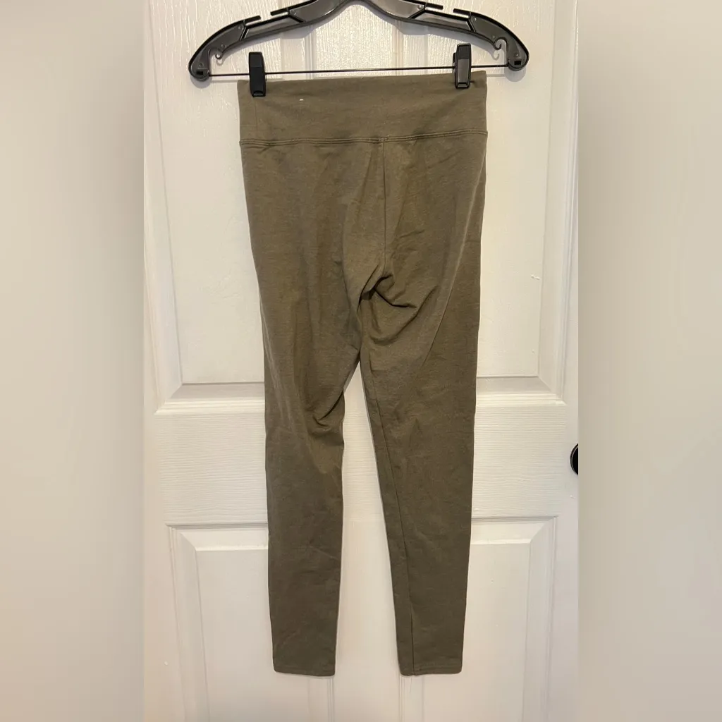 AERIE Women’s Olive Green High Waist Active Leggings Size S - Image 2