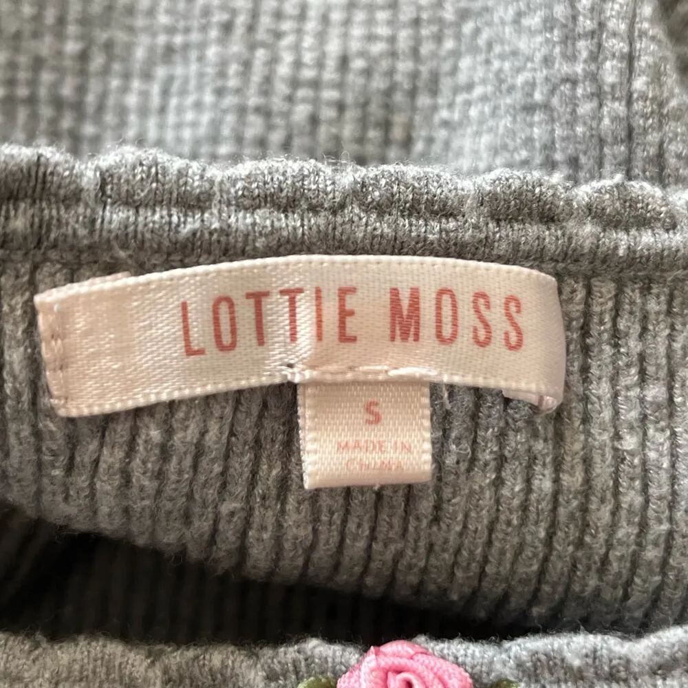 Lottie Moss Cropped Ribbed Tank - Size S - Image 4