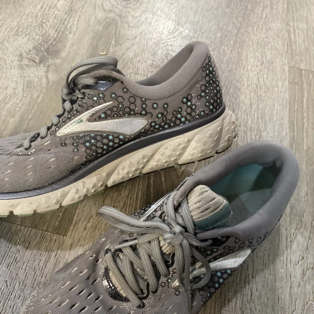 Brooks Womens Glycerin 17 1202831B070 Gray Running Shoes Sneakers Size 8 B - Image 7