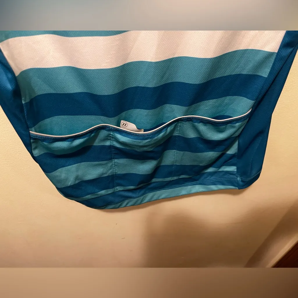 Novara cycling Jersey‎ sz Large Blue - Image 4