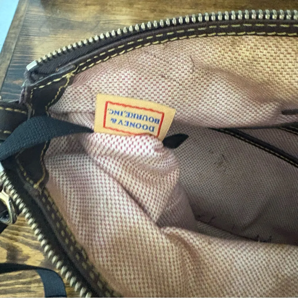 Dooney‎ & Bourke Red/Burgundy Dillon Crocodile Satchel - Image 14