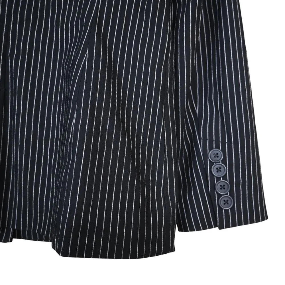Who What Wear Womens S Career Black White Stripe Blazer - Image 7
