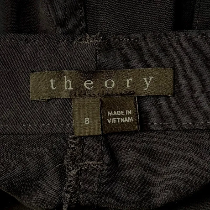 Theory Size 8 Hannon B Cargo Pants Navy Blue Missing Belt - Image 3