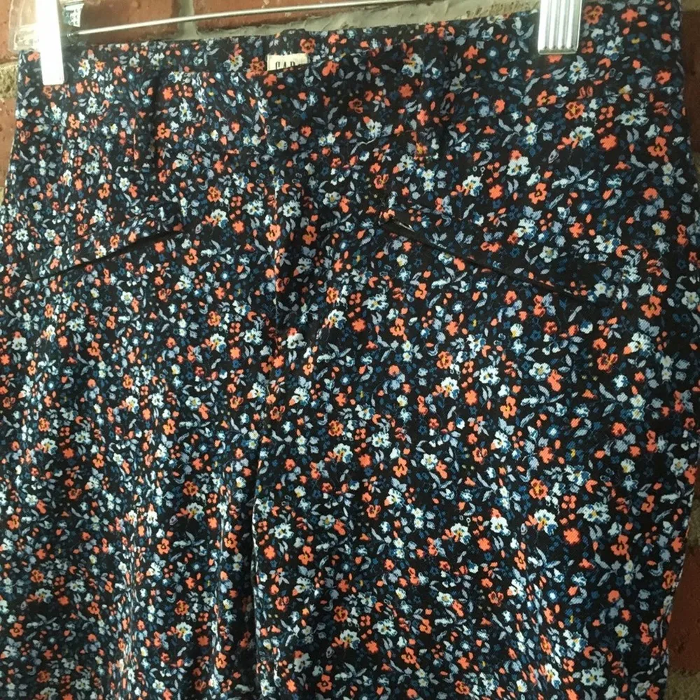 Gap Floral Skinny Ankle Pants sz 2 - Image 2