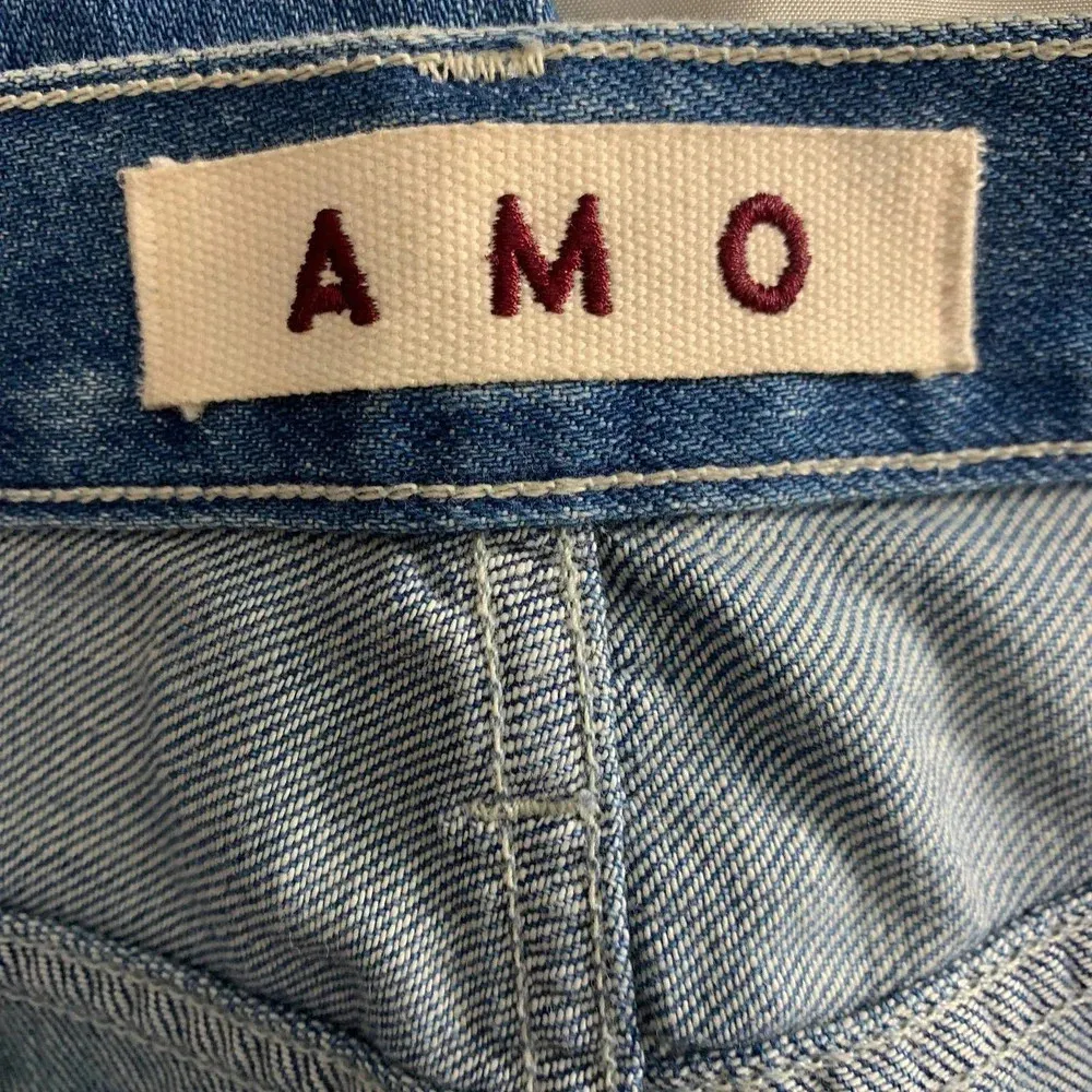 Amo Denim Tomboy Crop Jeans‎ Happy Camper Medium Wash Blue Size 26 - Image 9