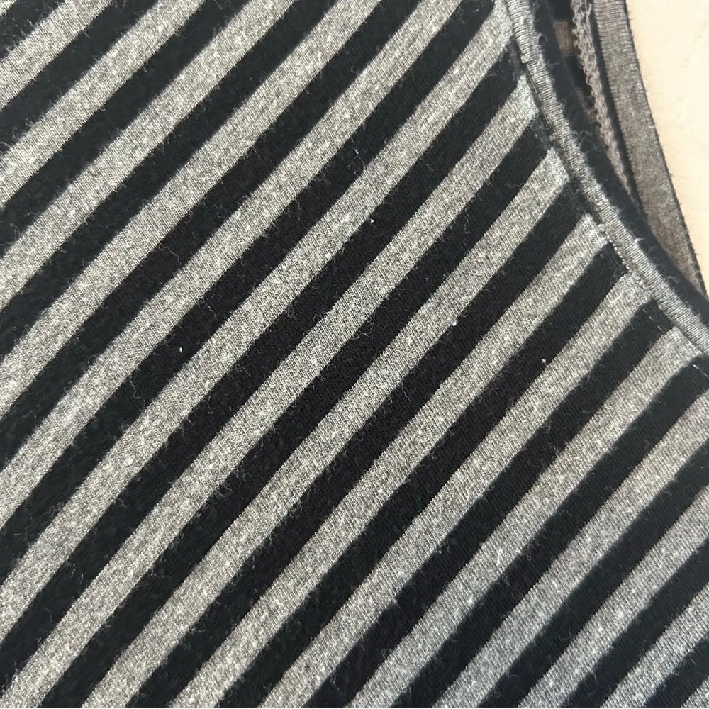 Style & Co a-line black and gray striped swing sleeveless dress size medium - Image 8