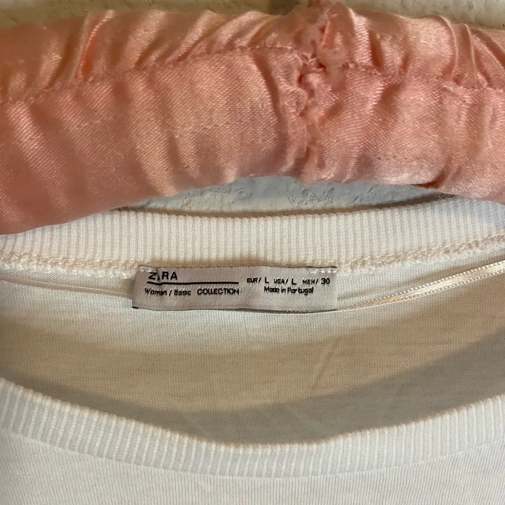 Zara white ruffled long sleeve T-shirt - Image 3