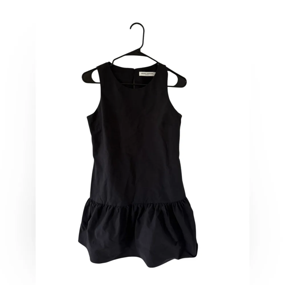 Amanda Uprichard Alejandra Black Ruffled Hem Mini Dress - Image 10