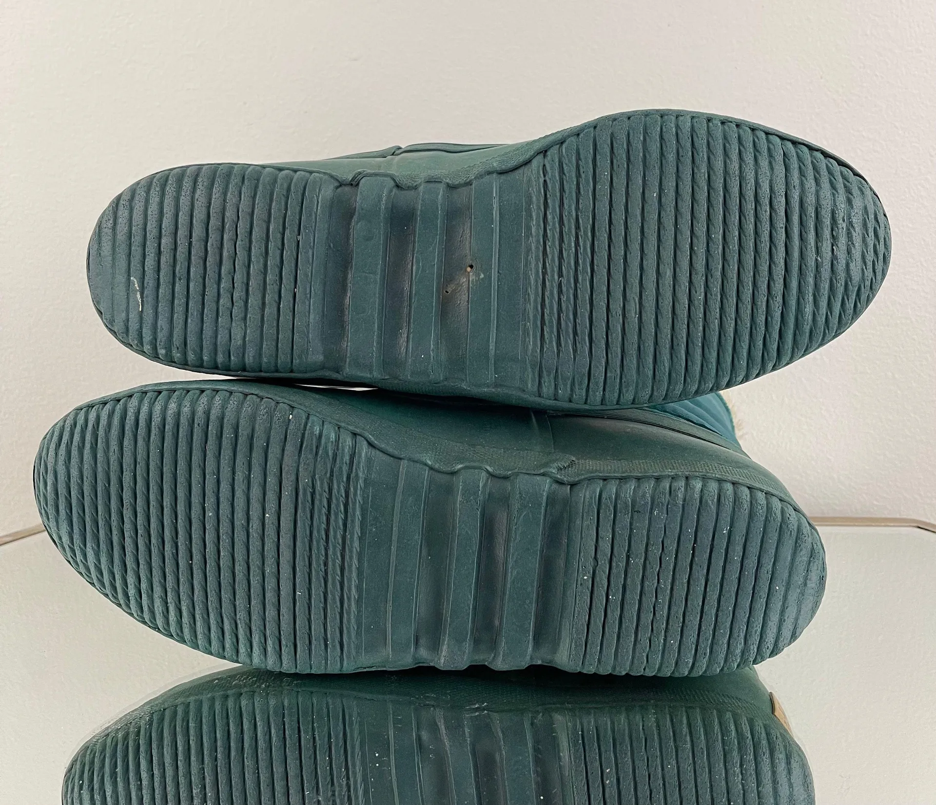 Sorel Vintage Womens Green Rubber Lace Up Ankle Waterproof Duck Winter Boots - Image 9