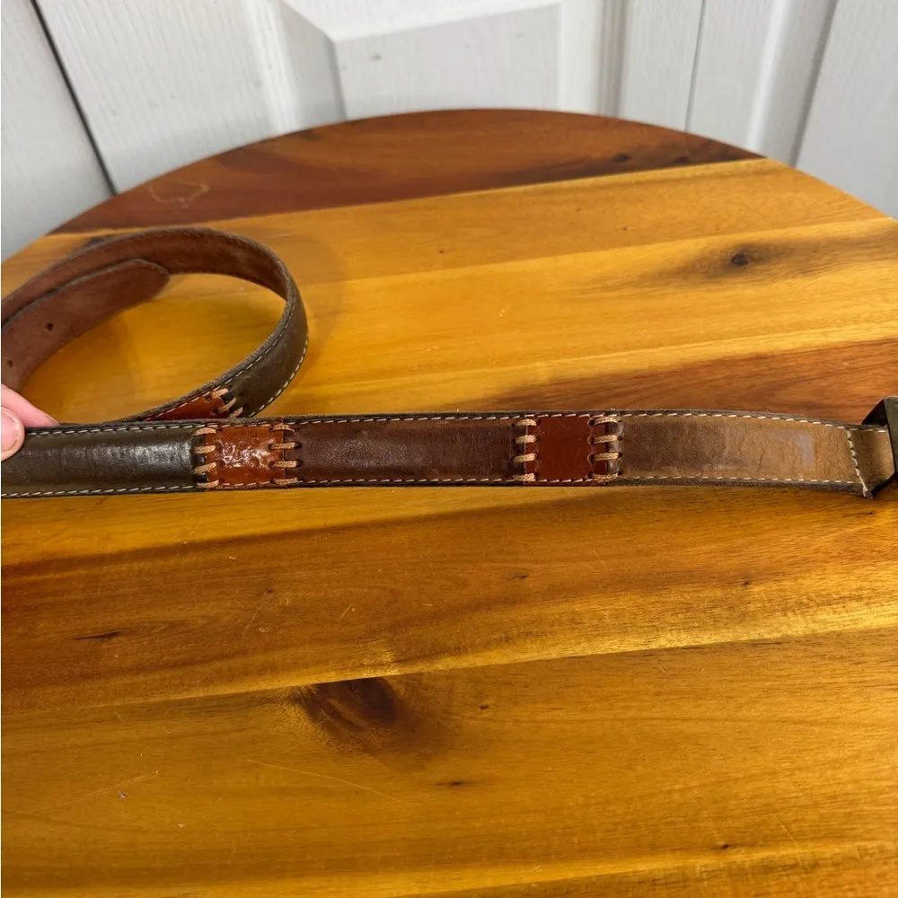 Fossil  patchwork leather belt size small - Image 3