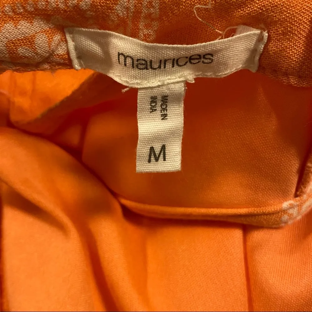 Maurice’s || peach/white print dress - Image 3