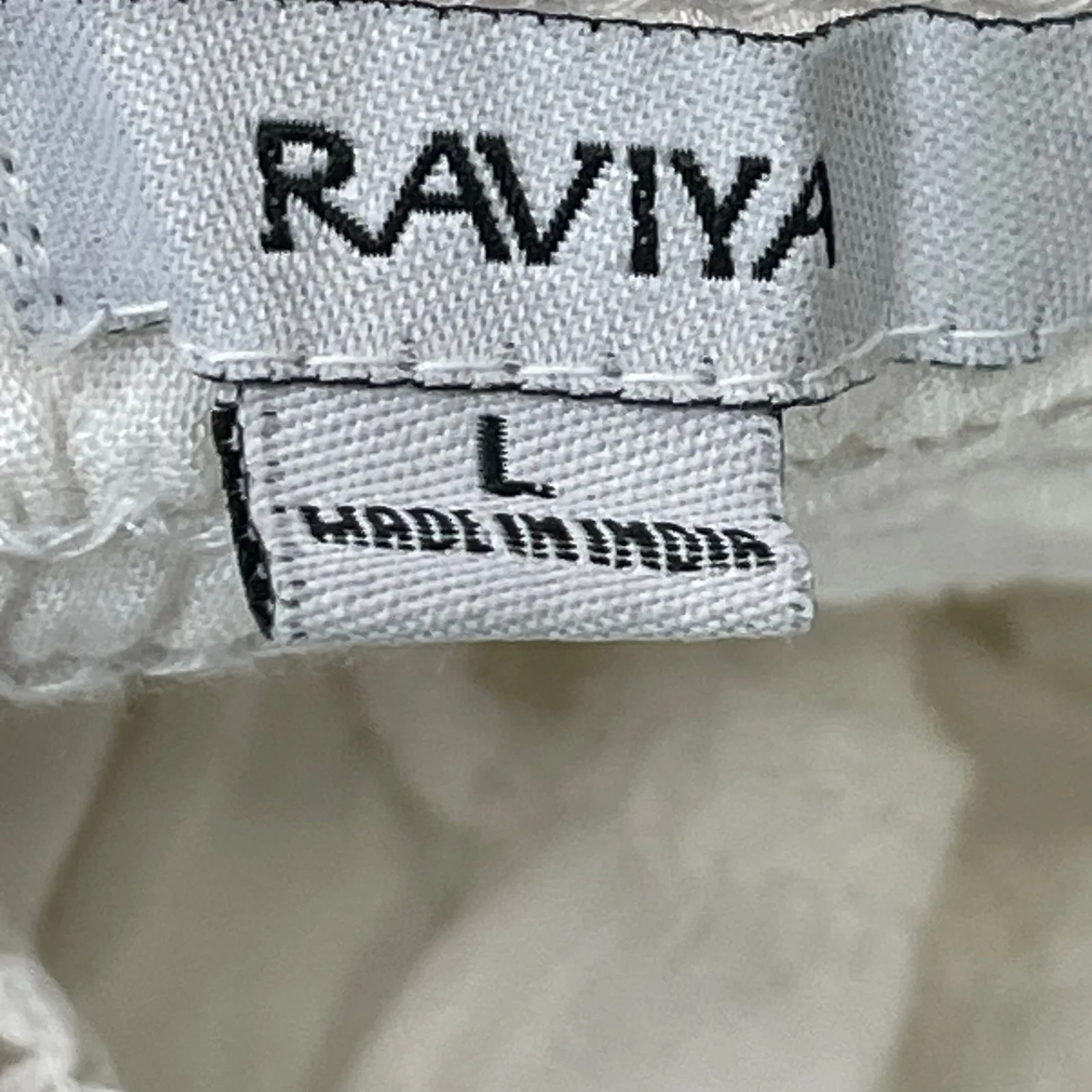 Raviya White Sleeveless V Neck Cami Camisole Tiered Mini A Line Tank Sundress L Size L - Image 3