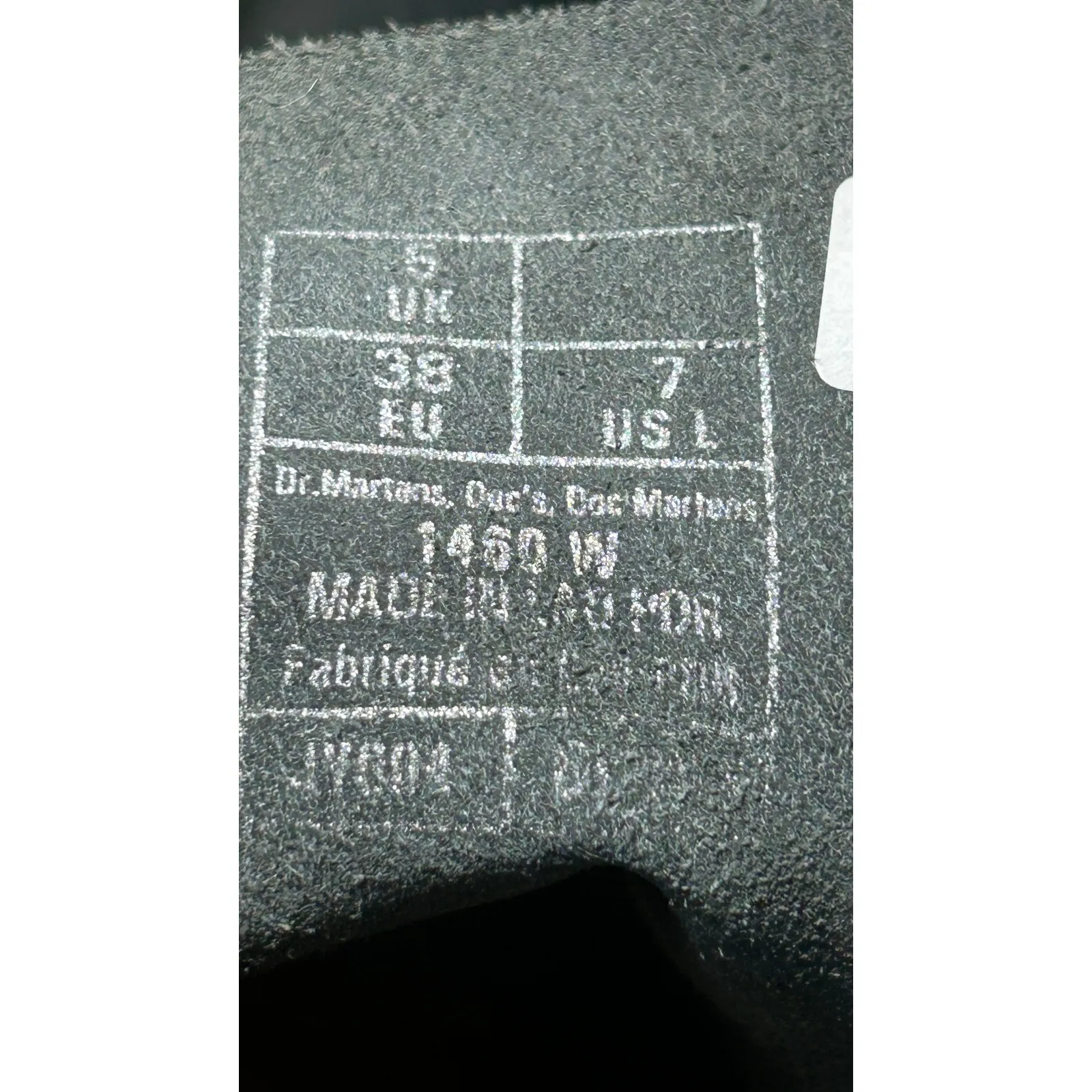 Dr Martens 1460 Bex Smooth Leather Lace Up Boots in Black Women's Size 7 - Image 11