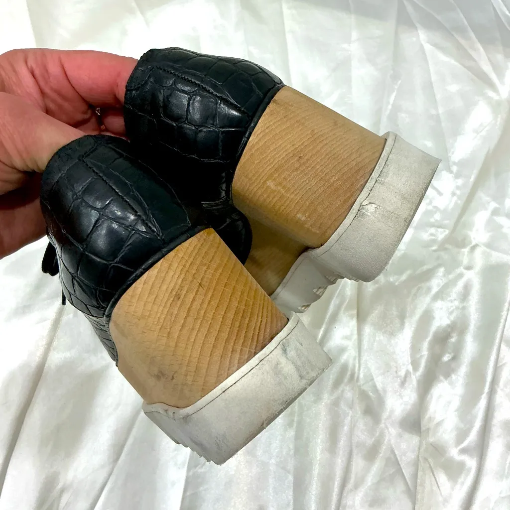 Stella McCartney leather lace up shoes 🖤🤍🖤🤍 - Image 13