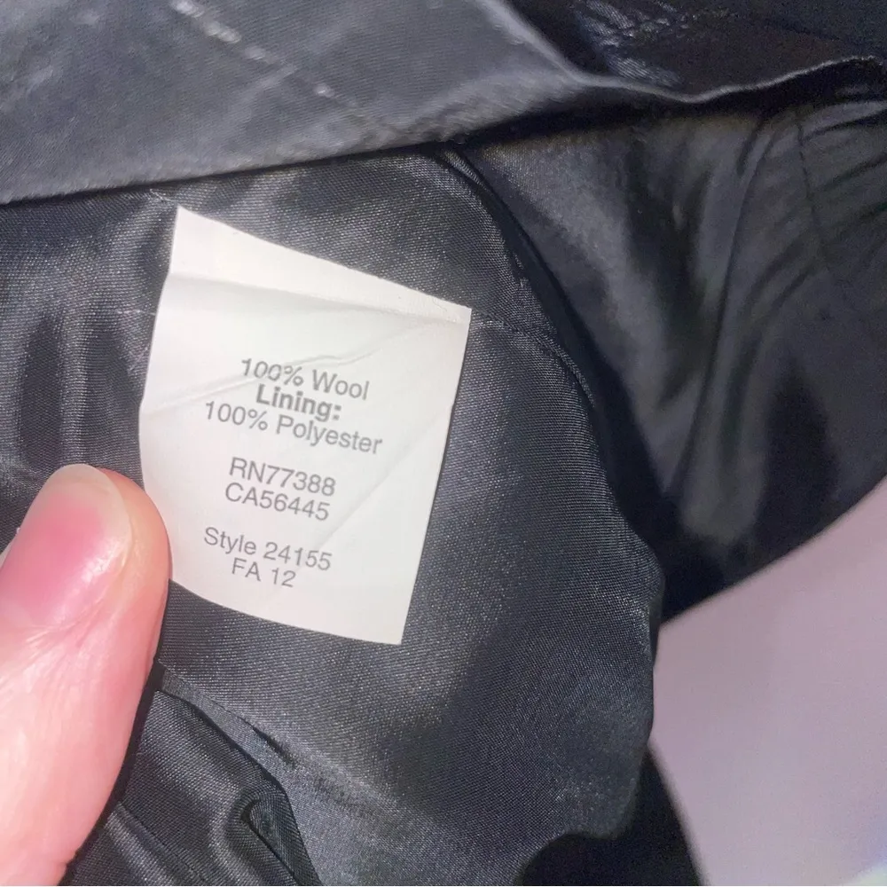 J Crew Size 10 Black Sheath Dress 100% Wool Sleeveless High Neck - Image 6